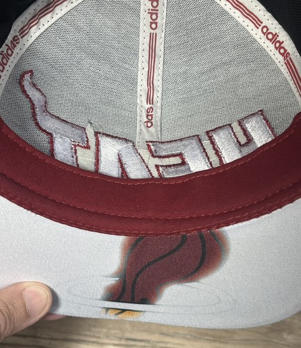 MIAMI HEAT NBA Adidas Hat OSFA Black, Red, & White Snapback Cap 2014 UC - Picture 16 of 21