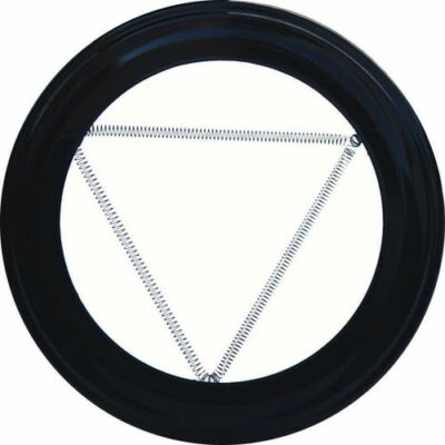 Plafon Embellecedor de Color Negro Para Estufa 100 mm.