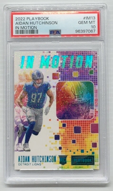 Aidan Hutchinson Panini Playbook in Motion #IM13 Base