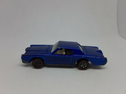 Hot Wheels Redline Custom Continental Mark III 1968 Blue White Int. Made In USA - Picture 2 of 10