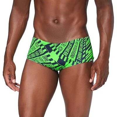 Adidas Homme Maillot de Bain Pro Fit Boxer Slip Fou Slip Performance Vert Néon - Photo 1/4