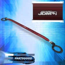 For 99-02 Mercury Cougar 2dr Front Upper Aluminum Strut Tower Bar Tie Brace Red