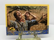 1993 TOPPS JURASSIC PARK Card - #52 Jump, Tim Jump!