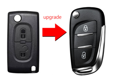 Remote Flip 2 Button Key Case Blade Shell For Peugeot 207 307 308 406 408 3008