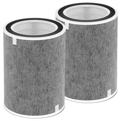 2 pcs HP200 HP202 HEPA Air Purifier MAX Filter Compatible with Shark HP232 HP302