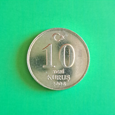 10 Yeni Kurus Coin from Turkey from 2006 (very nice)