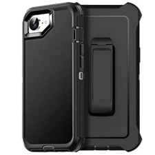 Case For Apple iPhone 16e Heavy Duty Shockproof Rugged Hybrid Cover ClipHolster