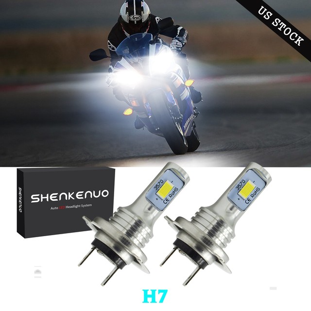 2x H7 LED Headlight Bulb For Yamaha YZF R6 20032014 YZF R6S 20062009
