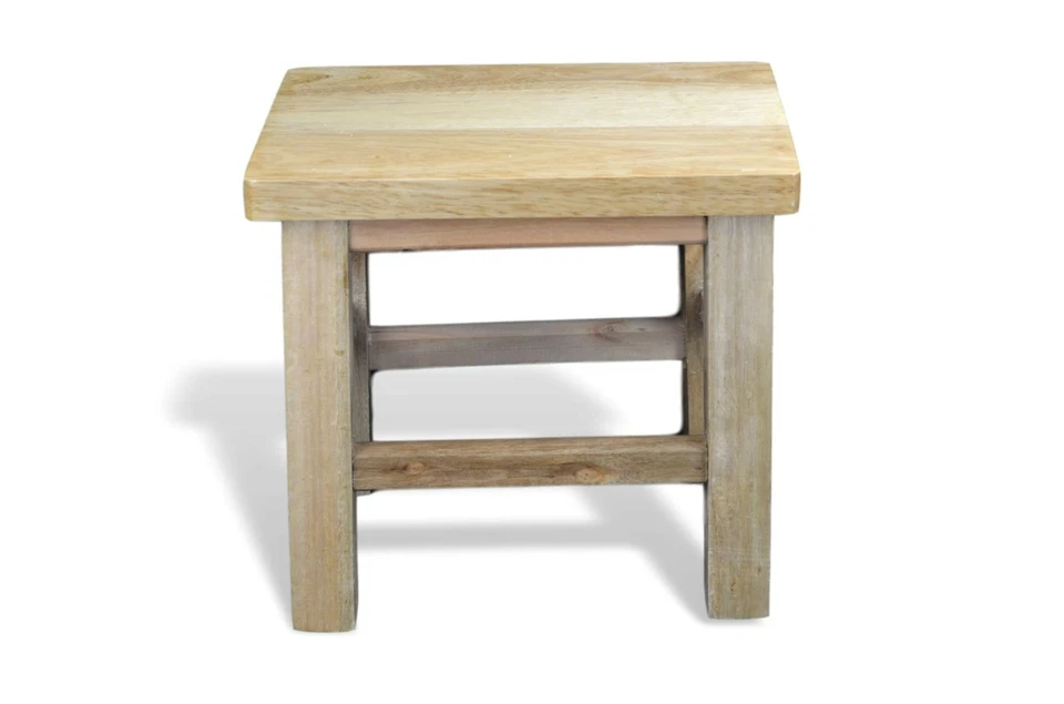 Solid Hard Wood Stool Step Stool Kids Children Adult Small Stool Natural - Image 2 of 2