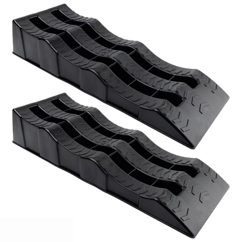 Heavy Duty Stufenkeile 2er Set Wohnwagen Ausgleichskeile Auffahrkeile Rampen 4T - Bild 2 von 14