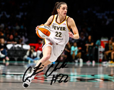 Caitlin Clark Autographed 8x10 Indiana Fever Dribble Basketball Signed Reprint