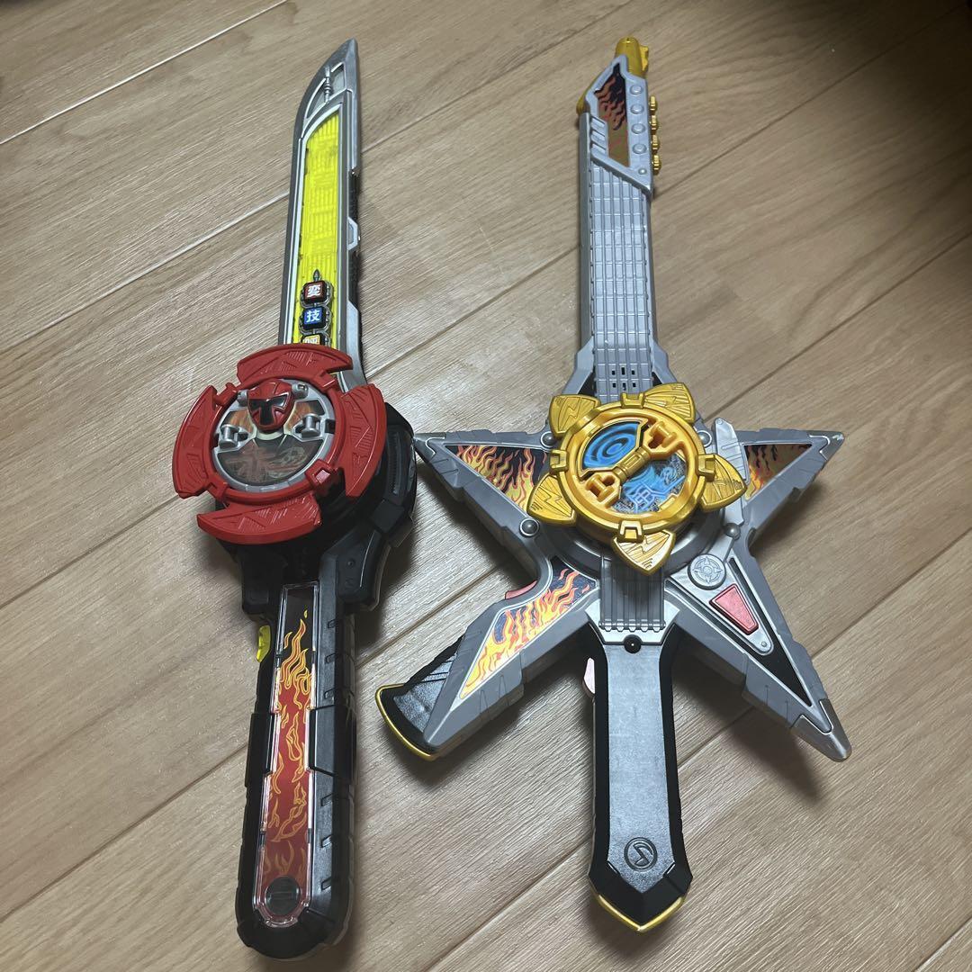 Power Rangers Ninja Steel Ninninger Morpher Weapon 4p Shuriken set