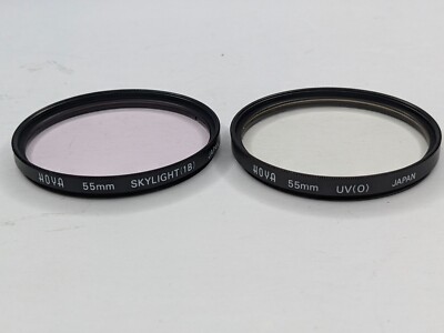 55mm Hoya Set of 2 -UV (0) and Skylight 1B - Japan