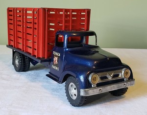 Details About Tonka Toys Ford Round Fender Cab Stock Rack Farm Truck 50s V Rare Nice Original