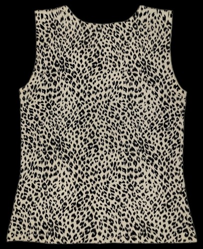 Canotta donna George stampa animalier seta scollo a V taglia S 4/6 - Foto 2 di 6
