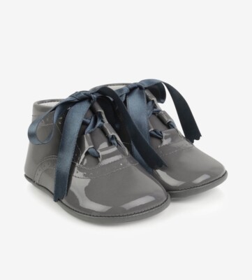 Andanines Pre Walker Baby Booties, size 3-6m, Gray