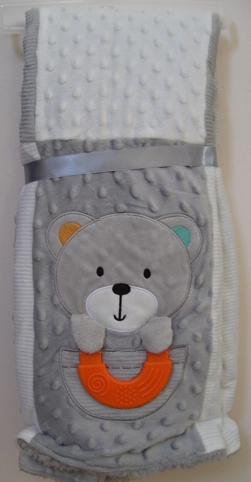 Vitaminas Bebé Gris Blanco Parche y Juego Oso Elefante Actividad Abdomen Hora Manta Foto 2 de 3