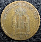 SWEDEN Oscar II Bronze 1904  2 Ore Large Letters  XF KM# 746  (23 114) — photo 3
