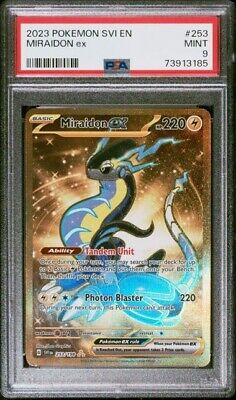 2023 Pokémon Scarlet & Violet #253 Miraidon Ex Gold Full Art PSA 6