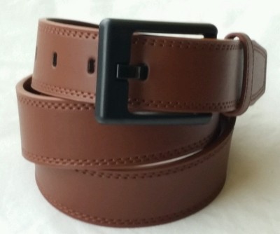 Airport friendly, Anti-allergic, Metalfree belt,  Leather Sz 30'' - 34'' Brown