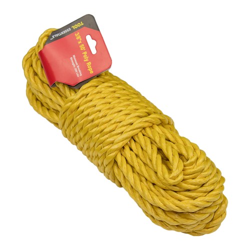 3/8" inch x 50' feet Twisted POLY ROPE, Variety Color Polypropylene - Picture 2 of 4