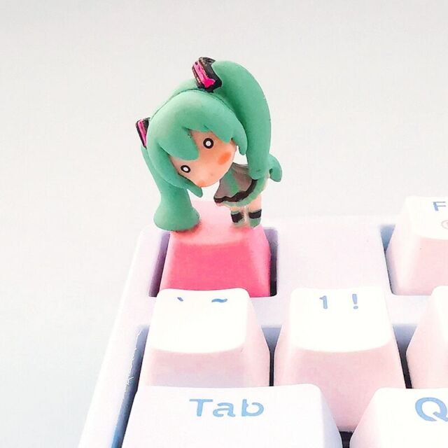 Hatsune Miku Custom Escape Key Keycap For Mechanical Keyboard Anime Kawaii Cute