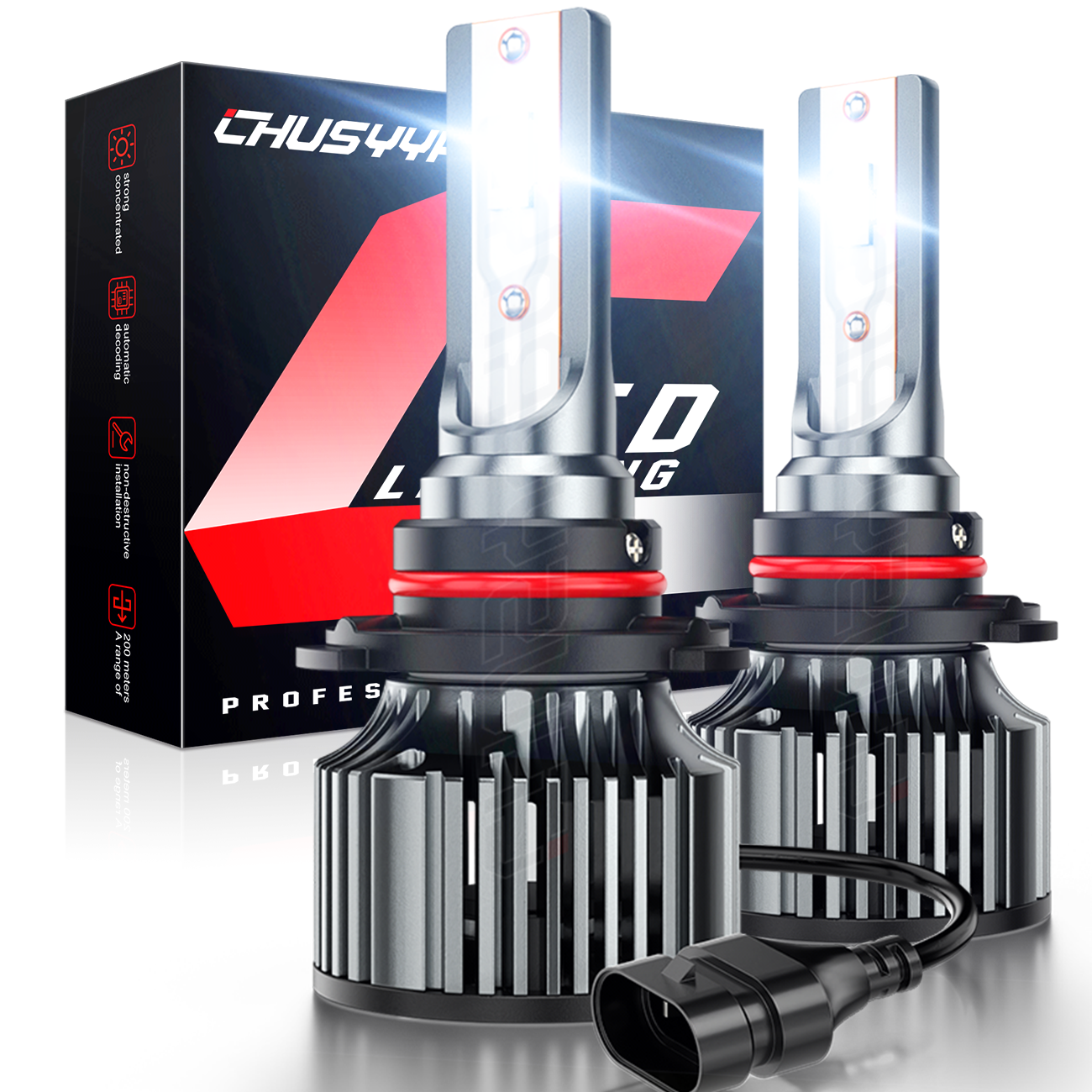 For Toyota Corolla 2005-2008 2x 9005 LED Headlight Bulbs Kit High Beam 6500K