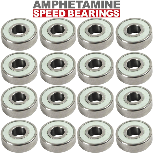 Amphetamine Inline Roller Hockey Speed Bearings and Spacers Kit Stainless Steel - Picture 2 of 5