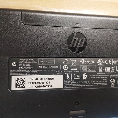 USA layout keyboard for HP Pavilion wireless keyboard 400 with Receiver Link-5 - Picture 7 of 7