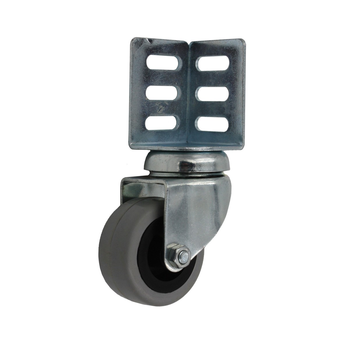 4 Stück Apparaterolle 50 mm Eckplatte Winkel Regale Lenkrollen Transportrollen
