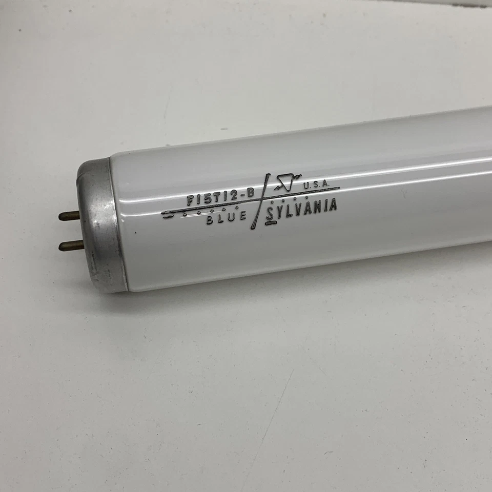 RARE Sylvania F15T12/B Blue Fluorescent 15-Watt Lamp Light Bulb 15W 18" - Image 3 of 4