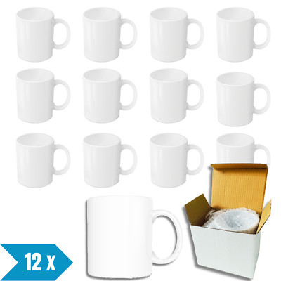 LOPREX  Sublimations tassen 12 STK Rohling zum Sublimieren weiß für Sublimation