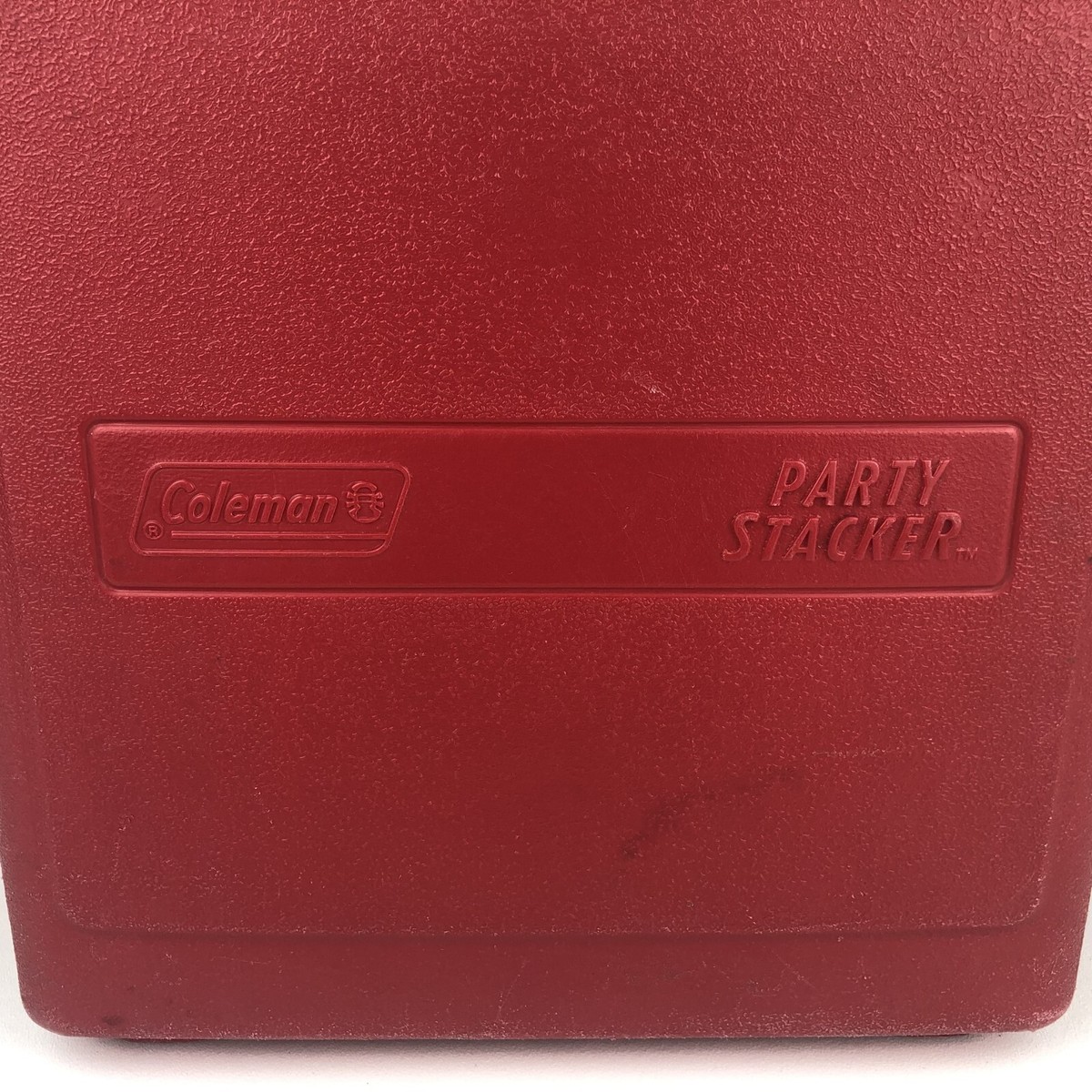 Vintage Coleman Party Stacker Cooler RED 20 Can Ice Chest