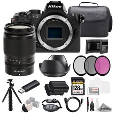 Nikon Z50 II Z 24-200mm f/4-6.3 VR Lens 128GB Ext Bat 3 PC Filter- Kit