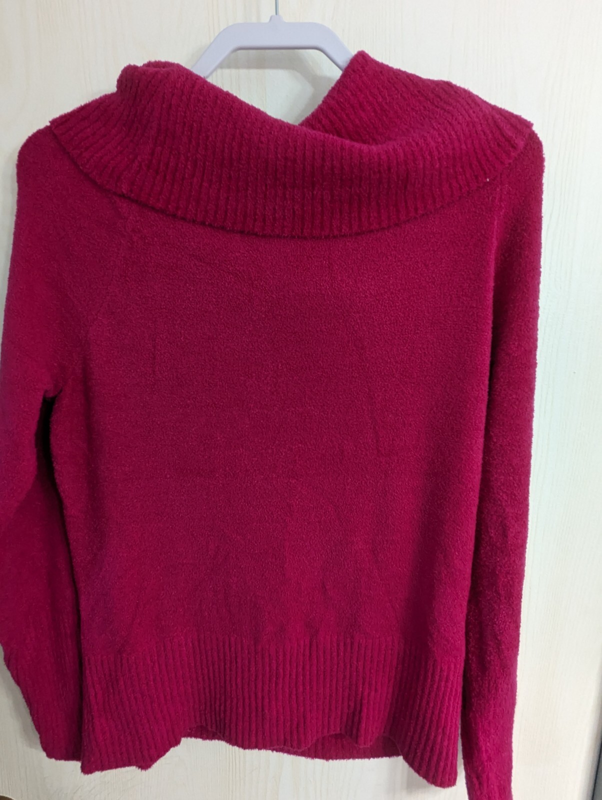 Context Deep Pink Cowl Neck Pullover Sweater Medi… - image 4