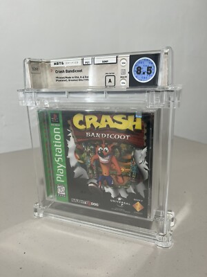 Crash Bandicoot Sony PlayStation PSX PS1 Wata 8.5 New Greatest Hits Rare