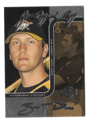 2006 TOPPS CO-SIGNERS #88B ZACH DUKE,JASON LEE 49/50 SILVER-GOLD CHANGING FACES