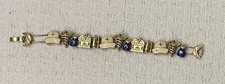 Pulsera con dije de enfermera esmaltada vintage con tapa, hospital, RX, etc. y un broche