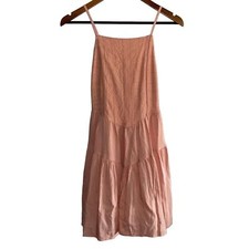 Wild Fable Women's XS Pink Eyelet Lace Midi Dress