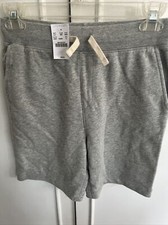 J. Crew Crewcuts Boys Shorts Sz 12 Drawstring NEW Gray Soft kids size xl
