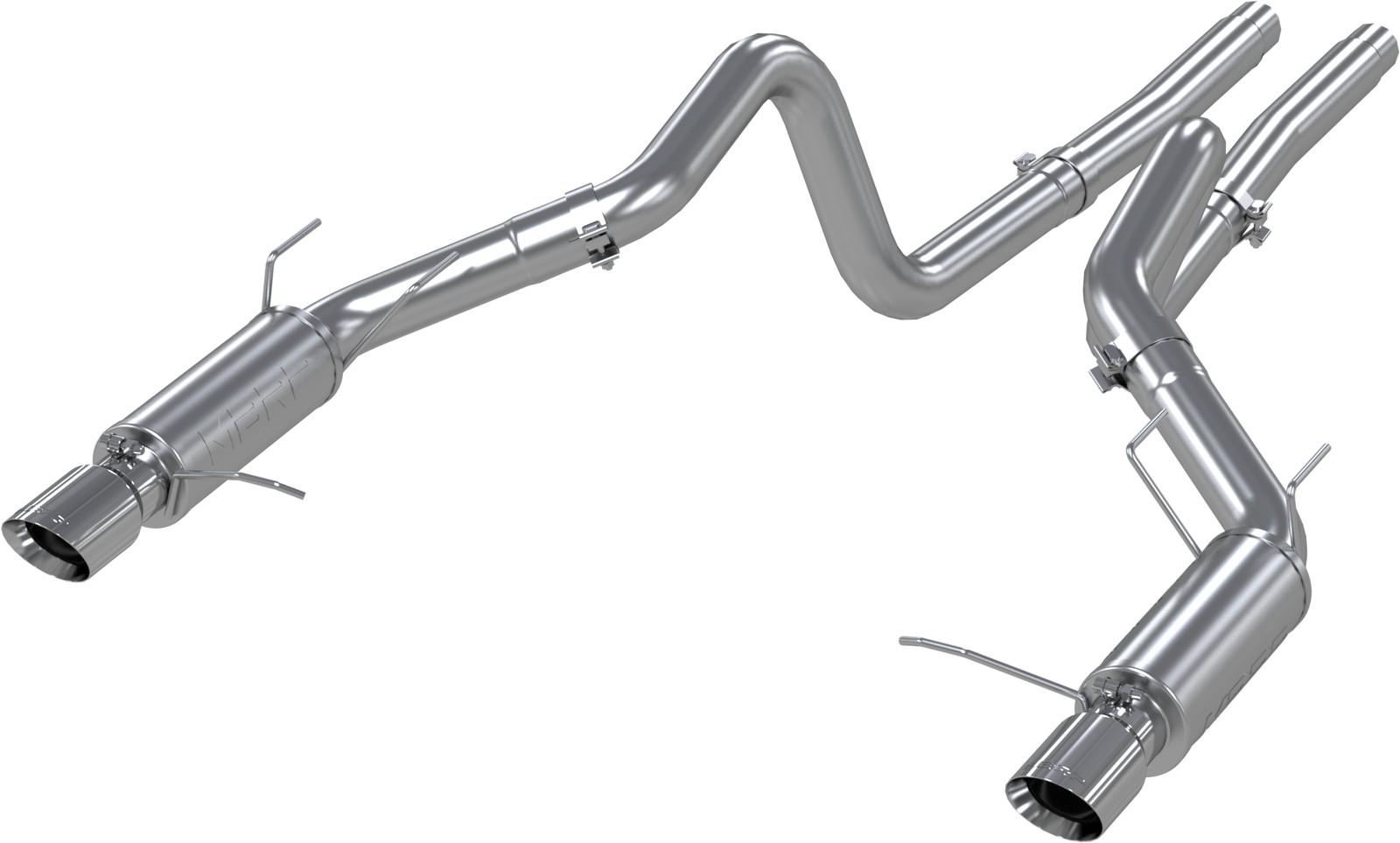 MBRP S7264409 Dual Rear Exit 3" Catback Exhaust for 2011-2012 Ford GT500 5.4L V8
