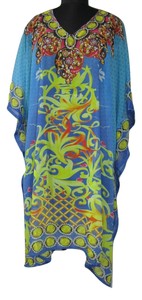 studded georgette caftan