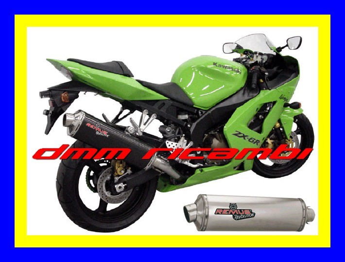 Manopole Gomma Bicomponente Per Kawasaki Ninja ZX6R 2003-2004 | Nere Con Scritta Colorata - Foto 2