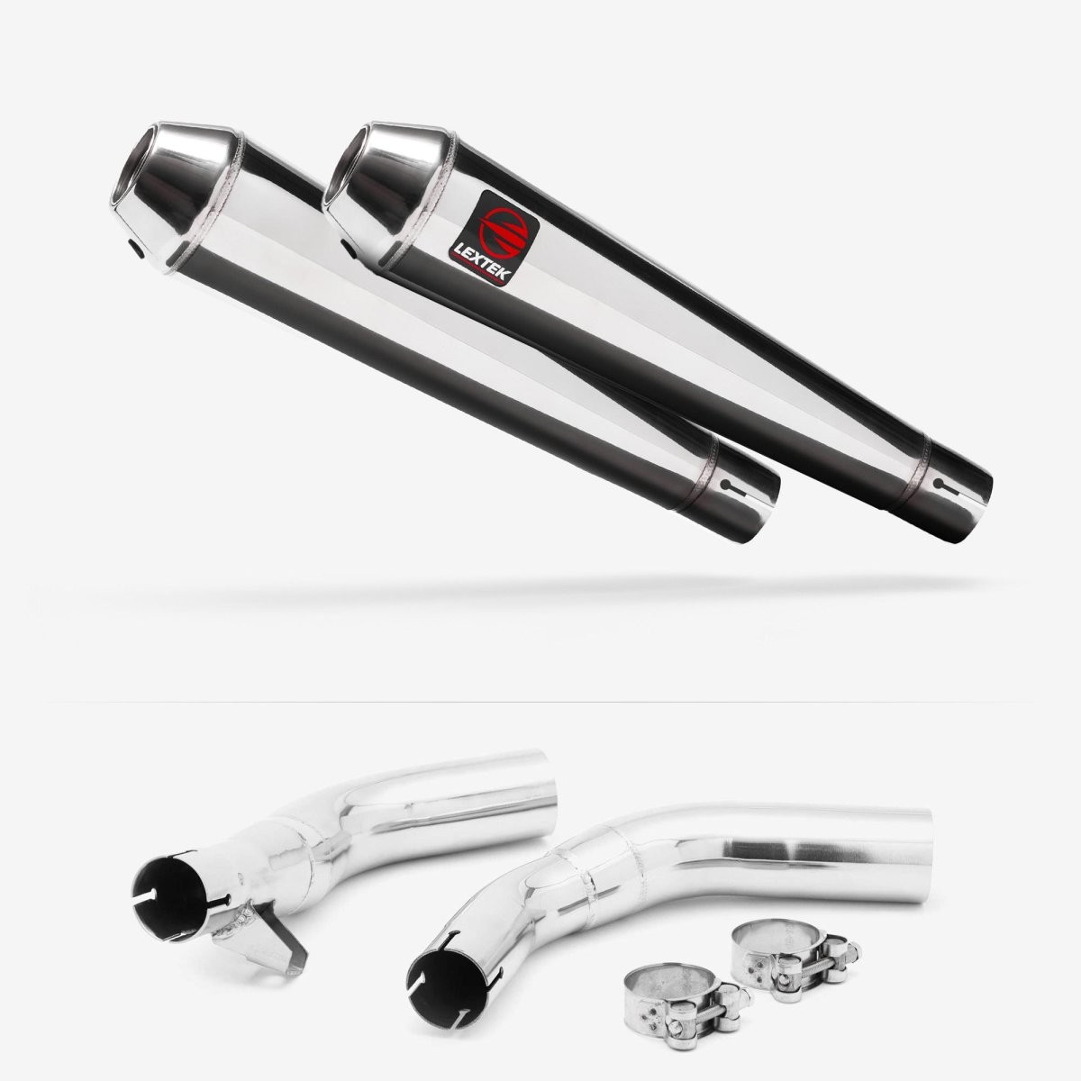 Lextek Slip-on Stainless Steel 350mm Exhaust for Honda CBF1000 06-10