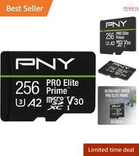 256GB microSDXC Card Ultra-Fast U3 V30 A2 Class 10 for Smartphones Cameras