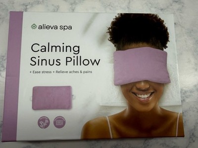 Alieva Spa Relaxing Eye & Sinus Pillows Heat Cold Therapy Lavender Microwavable