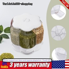 27LBS Large Rotating Storage Container 360  Food Grain Rice Dispenser Sorted USA
