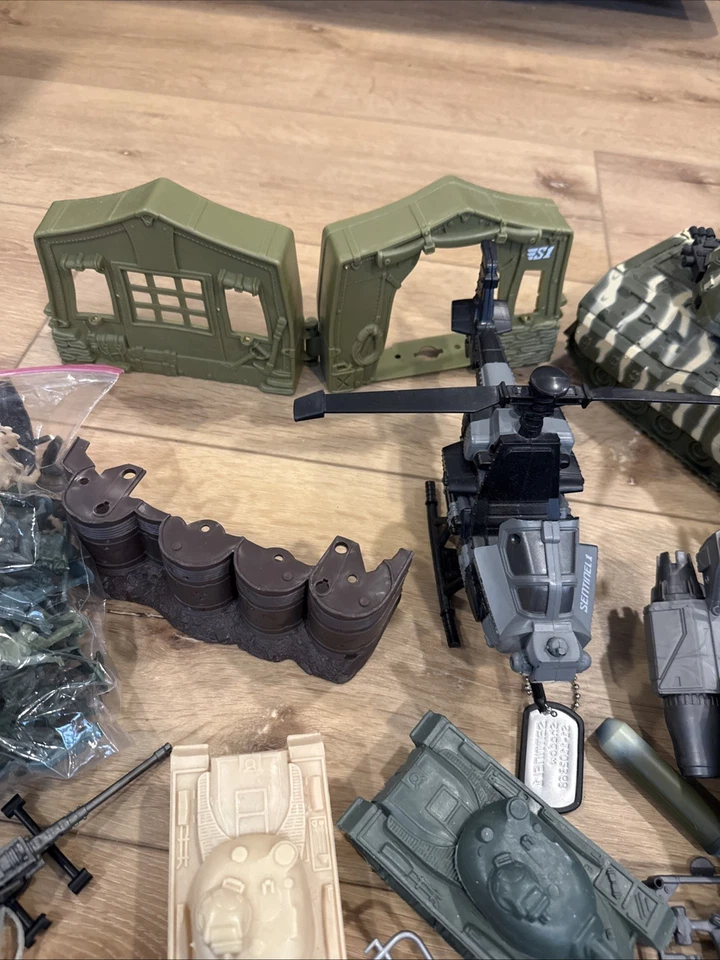 2 英寸绿军男式 PLUS、坦克、路障、直升机、配件大批量 — 第 4/4 张图片