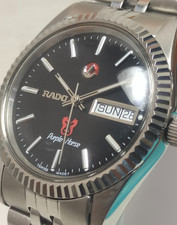Rado Purple Horse Automatic Day Date Men  s Watch Black Dial