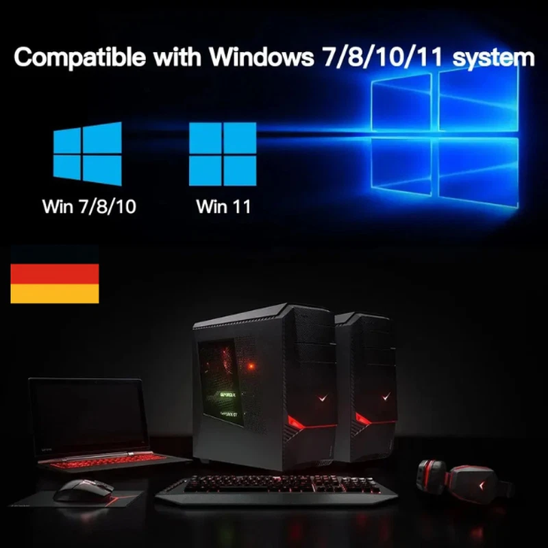 1200 Mbit PCIe PCI-Express WLAN Karte WiFi 2,4/5 GHz Dual-Band Netzwerkkarte PC - Bild 4 von 4